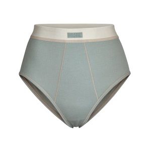 SKIMS Cotton Rib Brief in Mineral